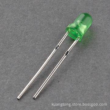 3mm round green diffused led diode